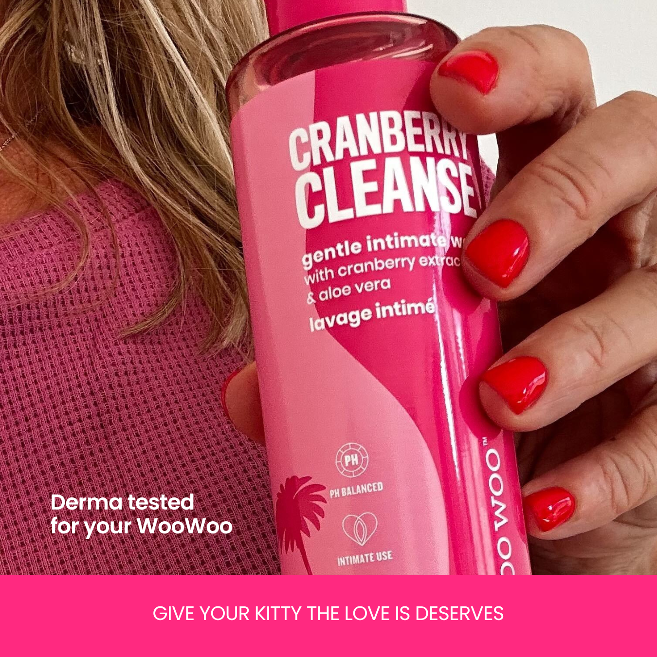 WooWoo Cranberry Cleanse! pH-Balanced Intimate Wash