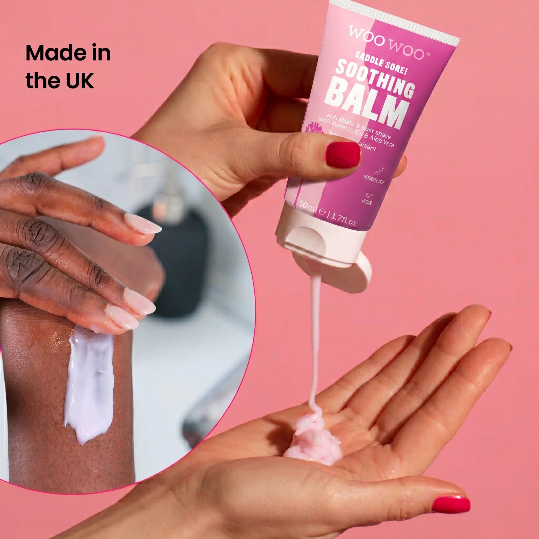 WooWoo Saddle Sore! Soothing Balm with Rosehip & Aloe Vera