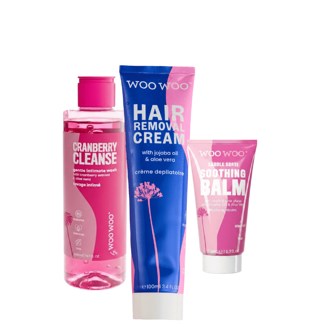 Dreams come WOO: Cranberry Soothing Balm, Gentle Wash & Hair Removal