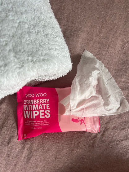 WooWoo Cranberry! pH-Balanced Intimate Wipes x20