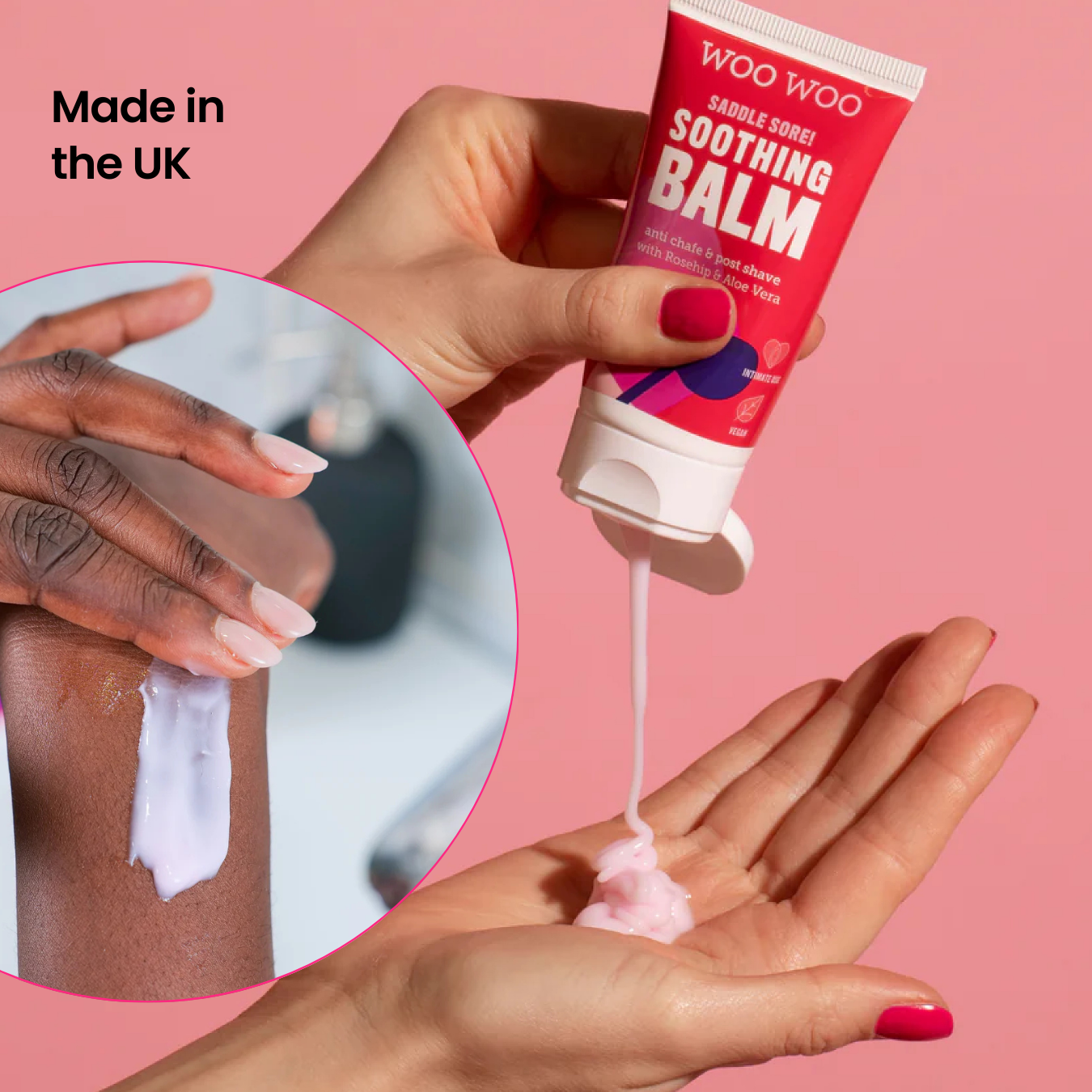 WooWoo Saddle Sore! Soothing Balm with Rosehip &amp; Aloe Vera